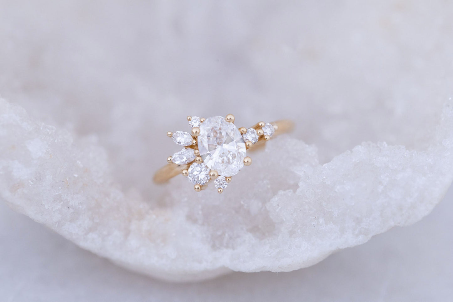 2 CT Round Three Stones Lab Grown Diamond Engagement Ring