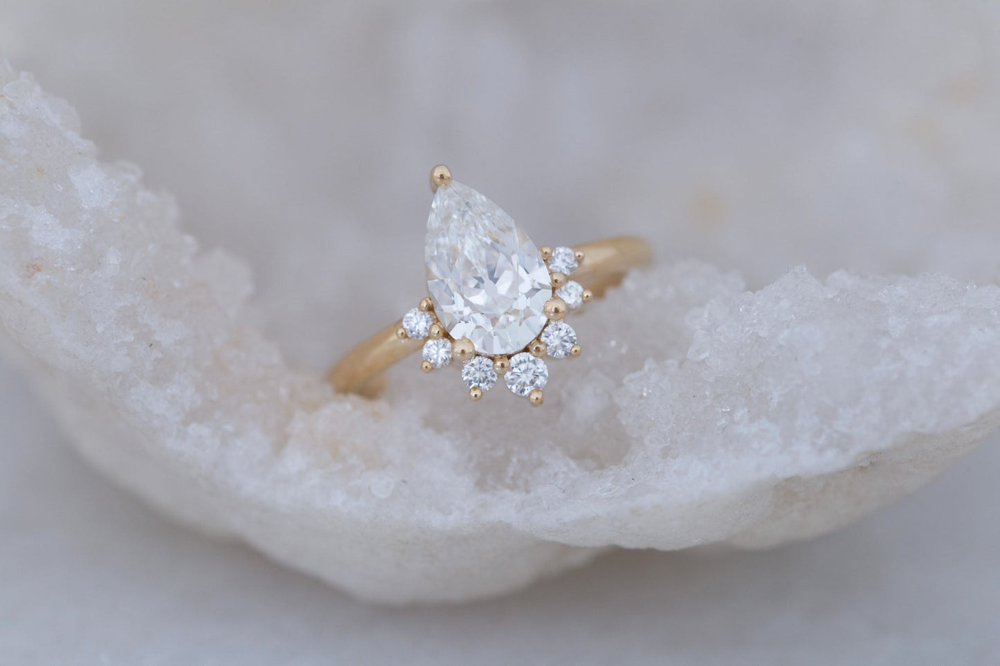 2 CT Round Three Stones Lab Grown Diamond Engagement Ring
