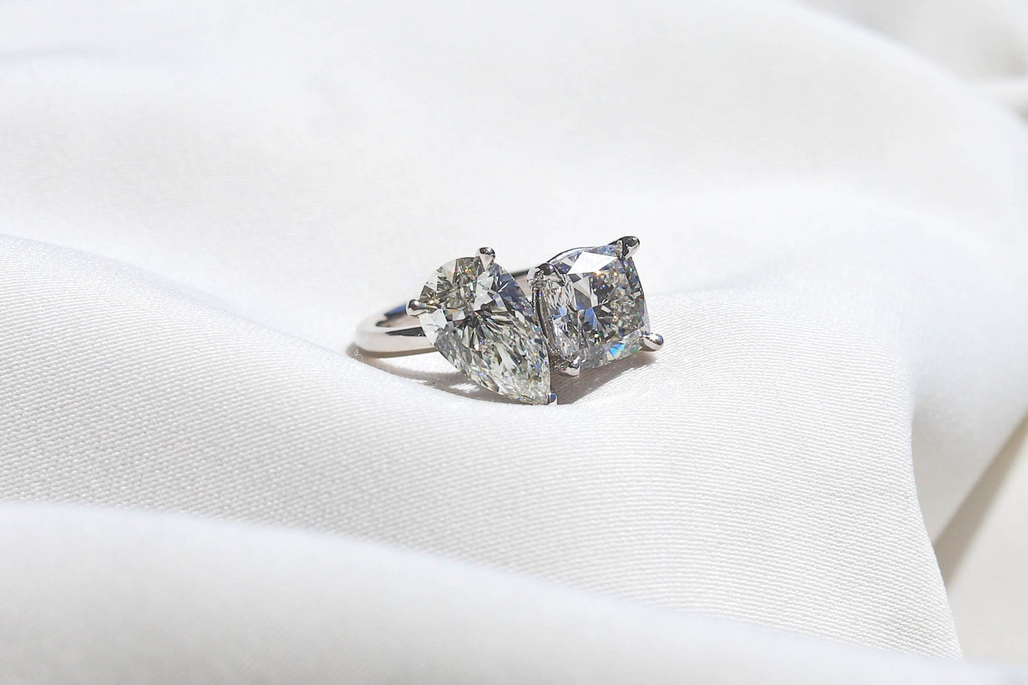 2 CT Round Three Stones Lab Grown Diamond Engagement Ring