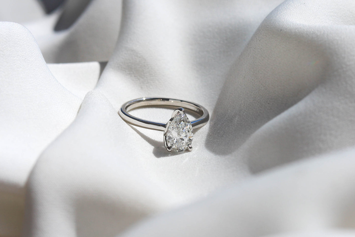 2 CT Round Three Stones Lab Grown Diamond Engagement Ring