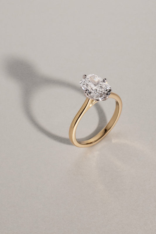 2 CT Round Three Stones Lab Grown Diamond Engagement Ring