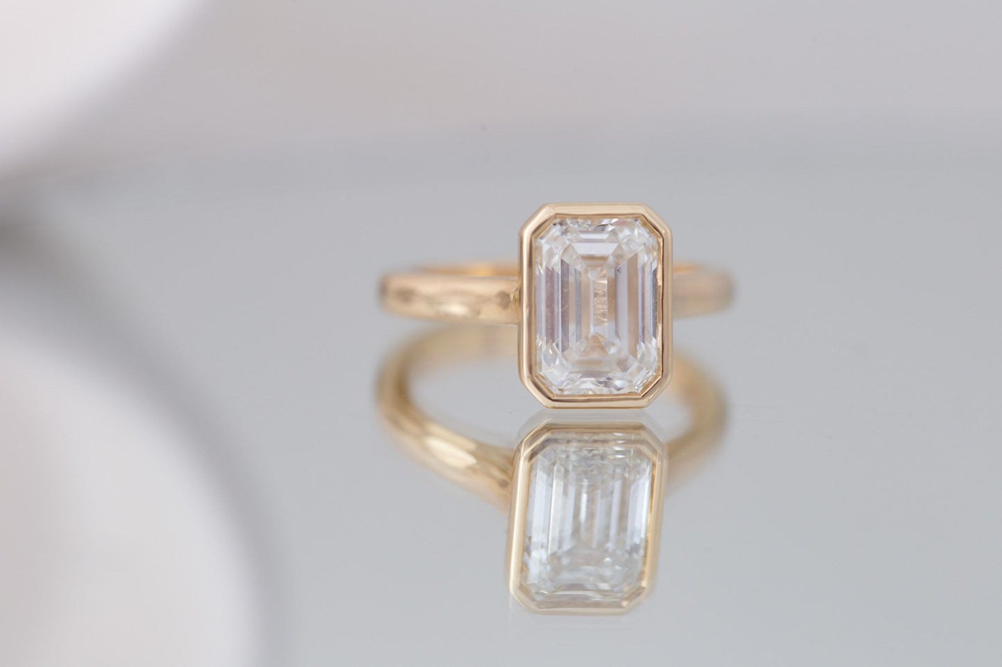 2 CT Round Three Stones Lab Grown Diamond Engagement Ring