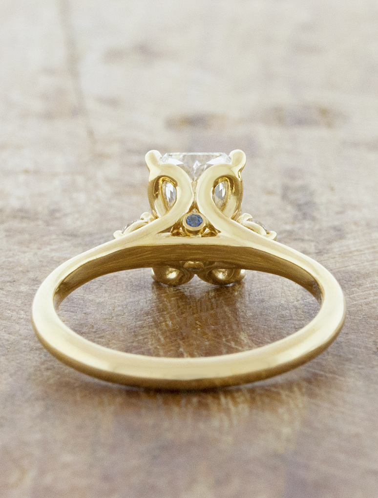 2 CT Round Three Stones Lab Grown Diamond Engagement Ring
