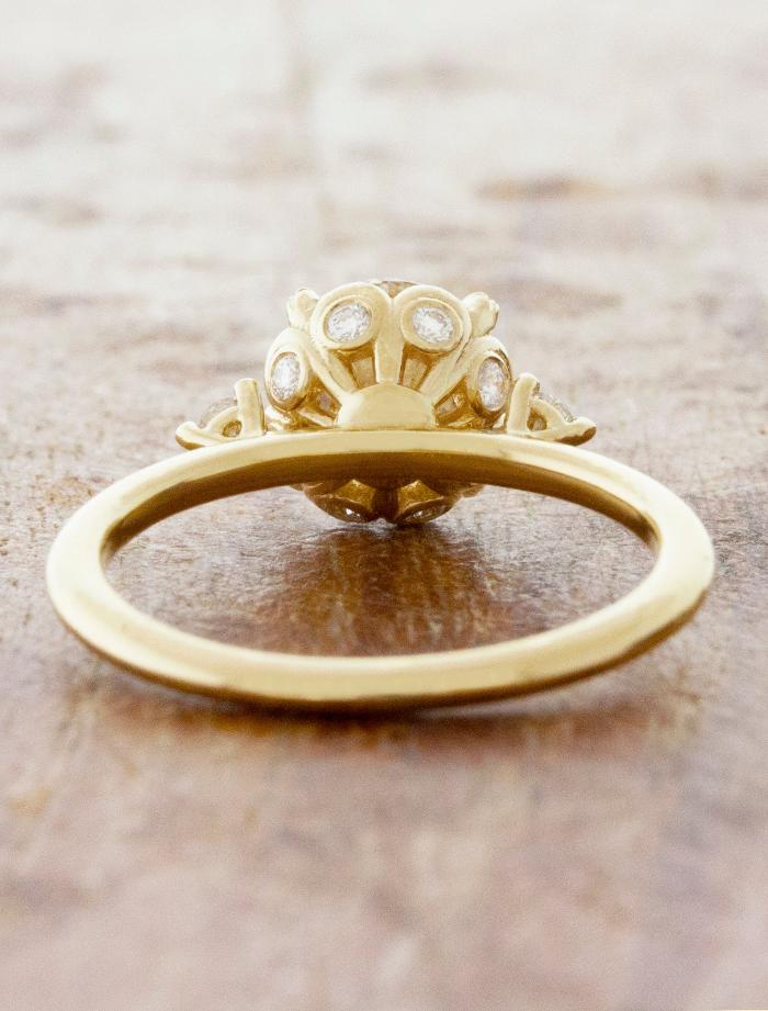 2 CT Round Three Stones Lab Grown Diamond Engagement Ring