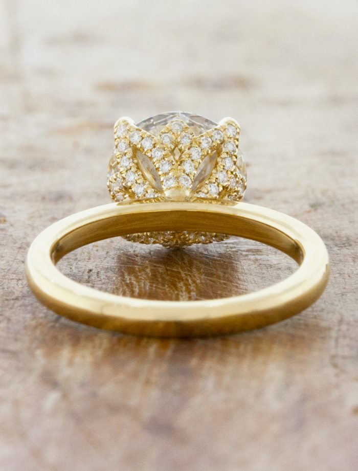 2 CT Round Three Stones Lab Grown Diamond Engagement Ring