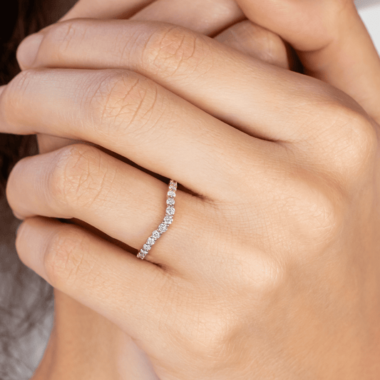 0.37 CT Round Full Eternity Lab Grown Diamond Wedding Band