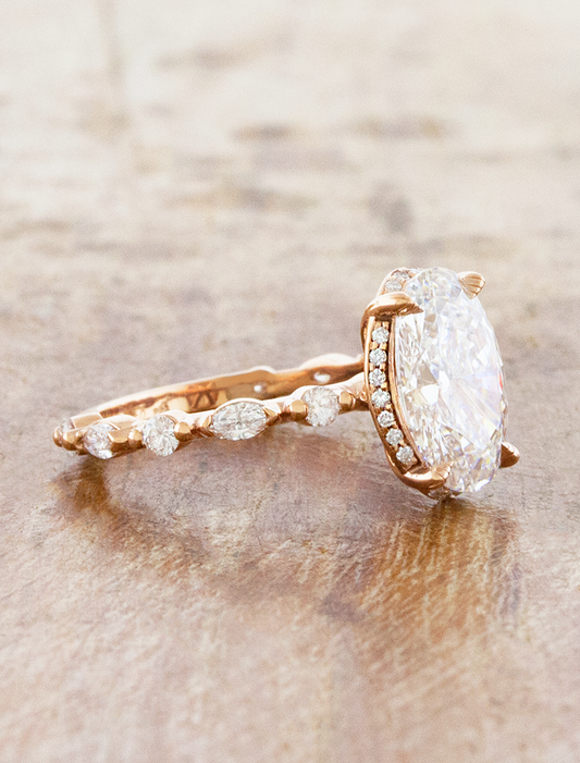 2 CT Round Three Stones Lab Grown Diamond Engagement Ring