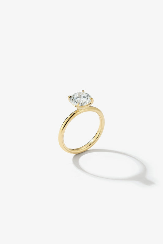 2 CT Round Three Stones Lab Grown Diamond Engagement Ring