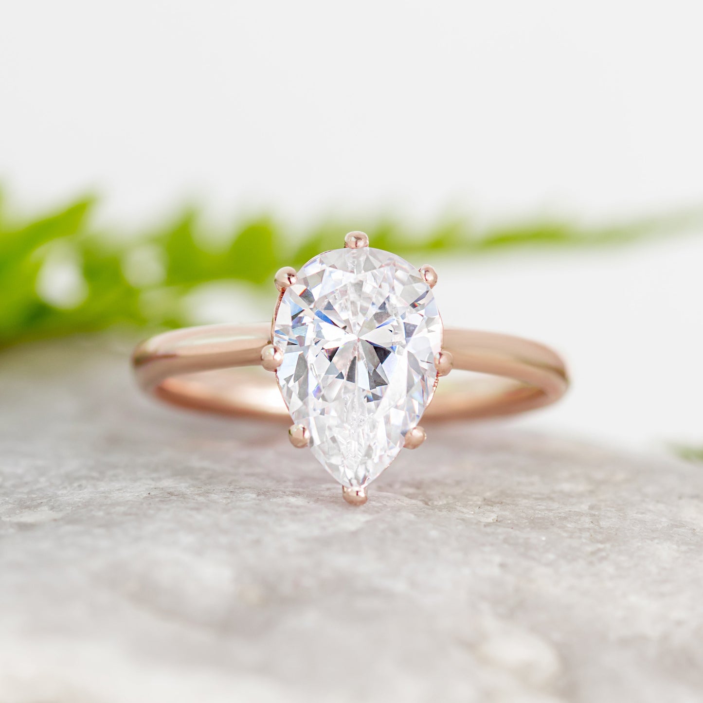 2 CT Round Three Stones Lab Grown Diamond Engagement Ring