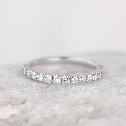 0.37 CT Round Full Eternity Lab Grown Diamond Wedding Band