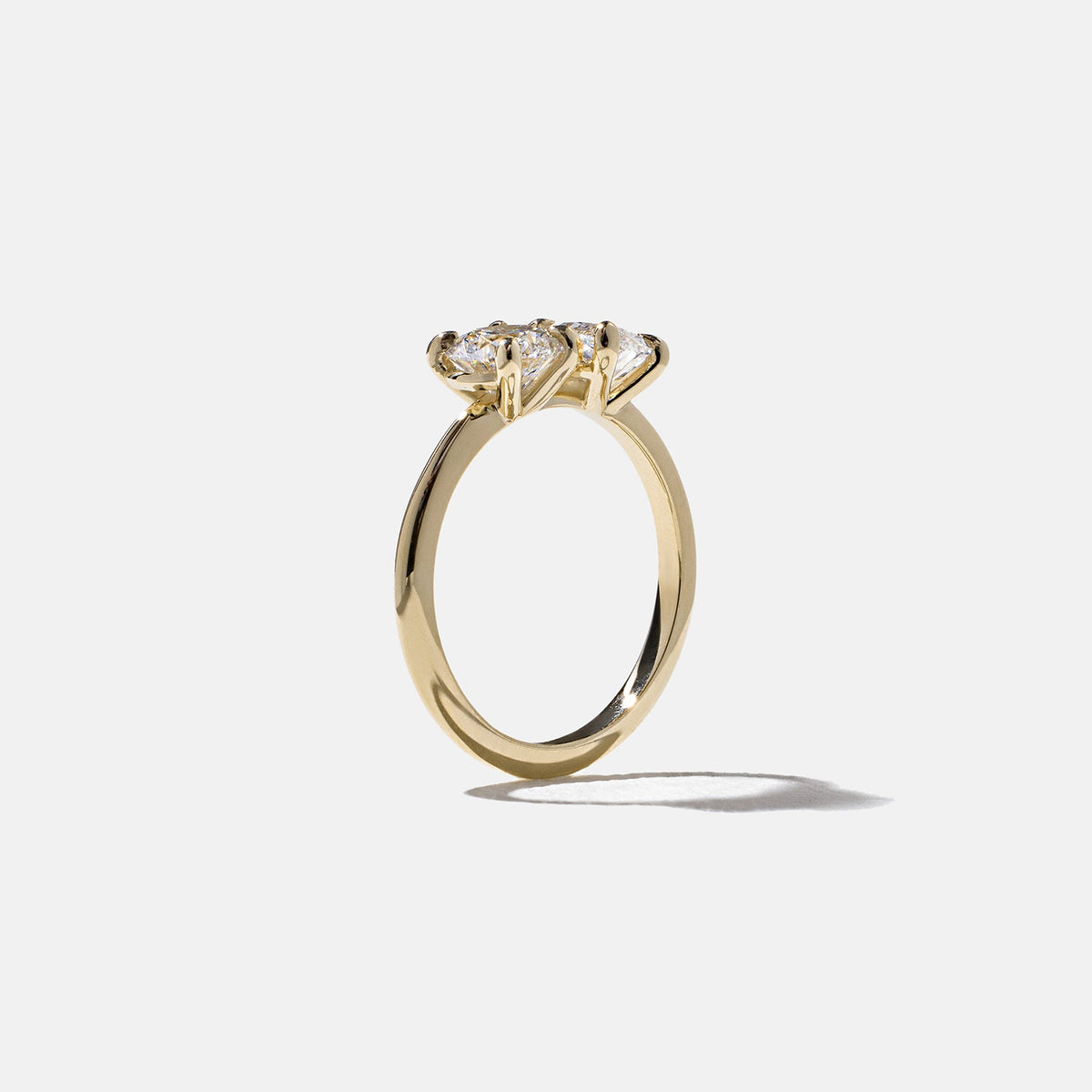 Emerald Pave Engagement Ring – 1 CT Lab Grown Diamond