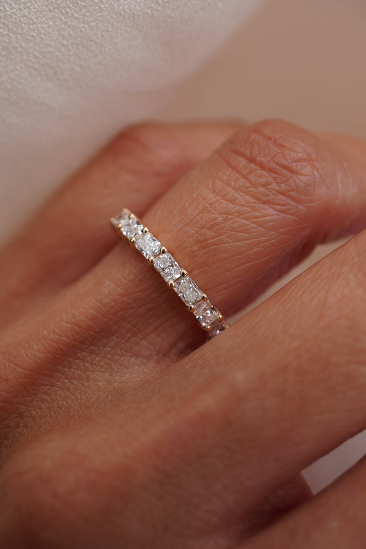 0.37 CT Round Full Eternity Lab Grown Diamond Wedding Band
