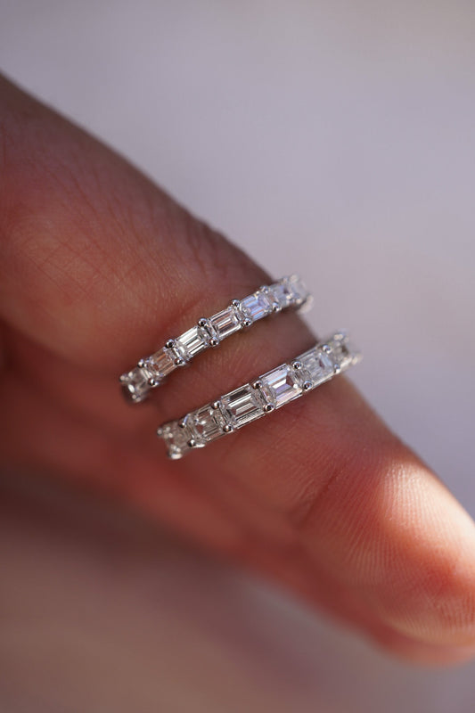 0.37 CT Round Full Eternity Lab Grown Diamond Wedding Band