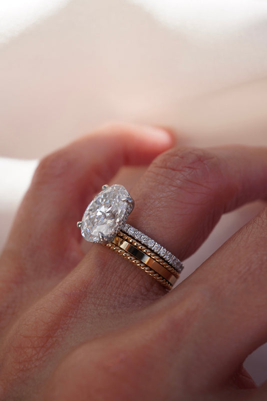 0.37 CT Round Full Eternity Lab Grown Diamond Wedding Band