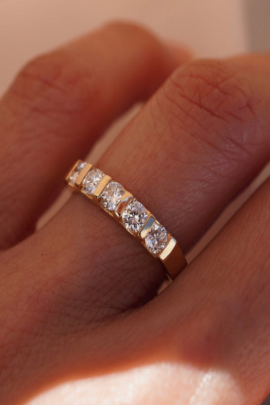 0.37 CT Round Full Eternity Lab Grown Diamond Wedding Band