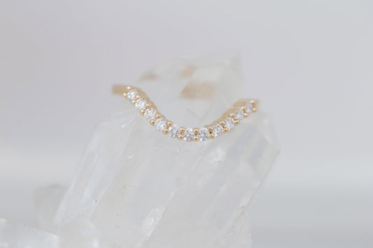 0.37 CT Round Full Eternity Lab Grown Diamond Wedding Band