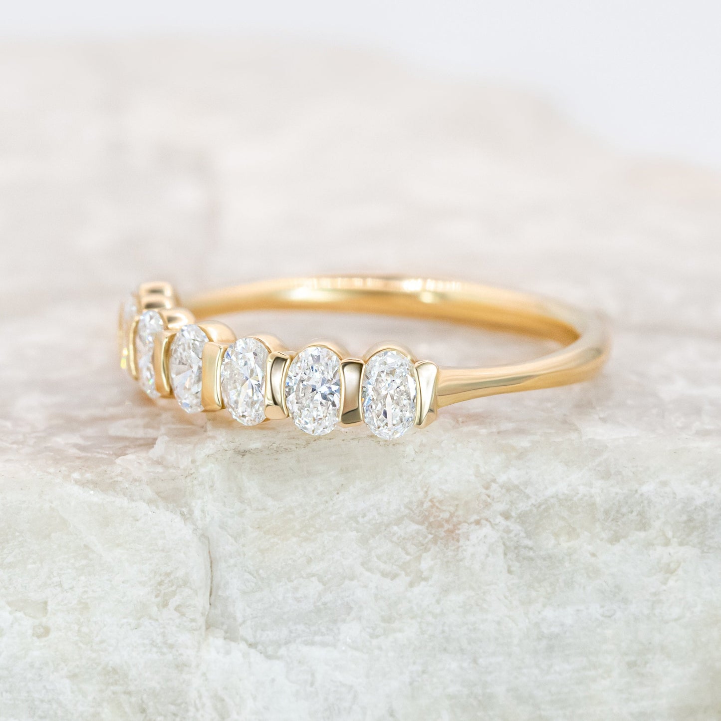 0.37 CT Round Full Eternity Lab Grown Diamond Wedding Band