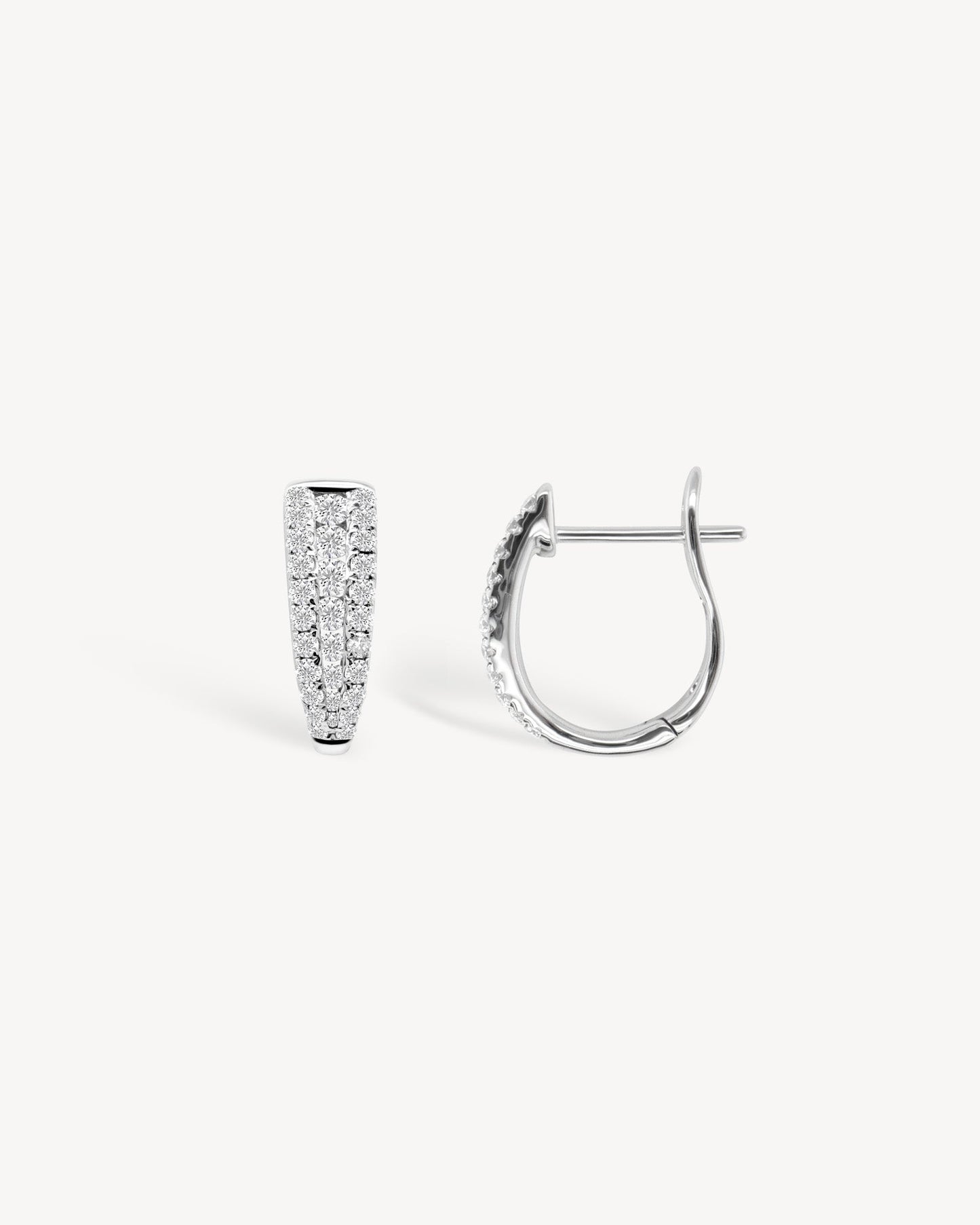 1.0 CT Round Bezel Solitaire Lab Grown Diamond Earrings