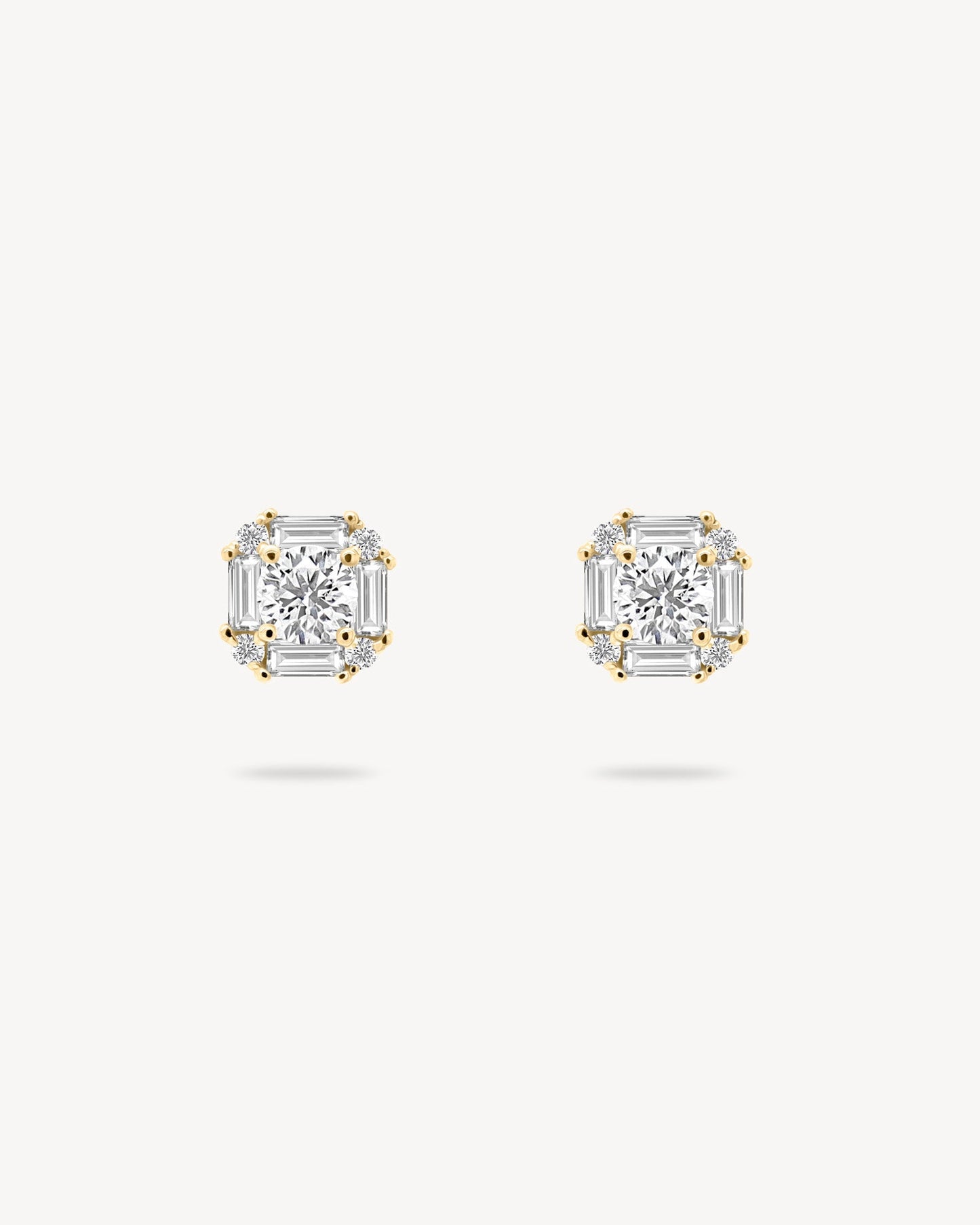 1.0 CT Round Bezel Solitaire Lab Grown Diamond Earrings