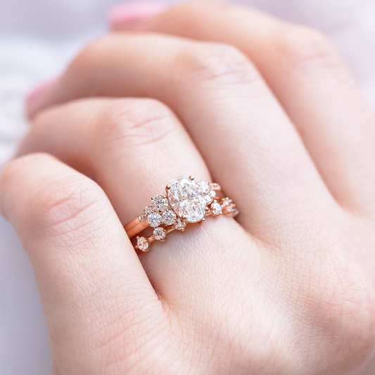 2 CT Round Three Stones Lab Grown Diamond Engagement Ring