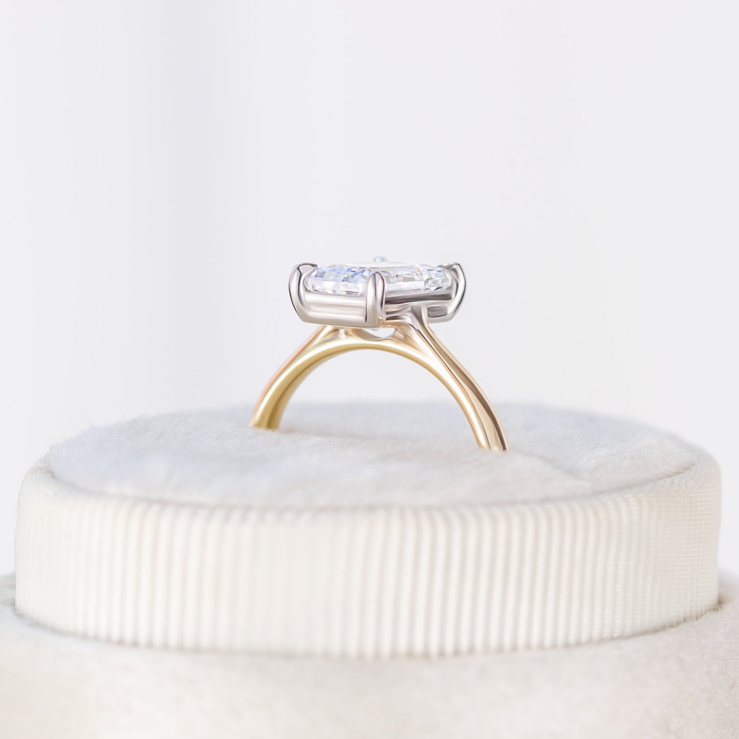 2 CT Round Three Stones Lab Grown Diamond Engagement Ring