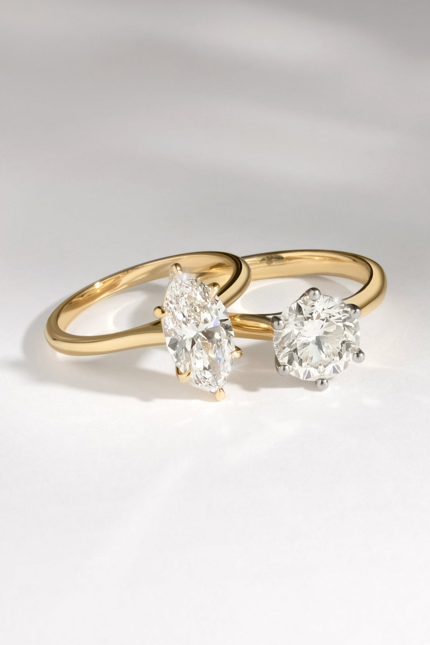 2 CT Round Three Stones Lab Grown Diamond Engagement Ring