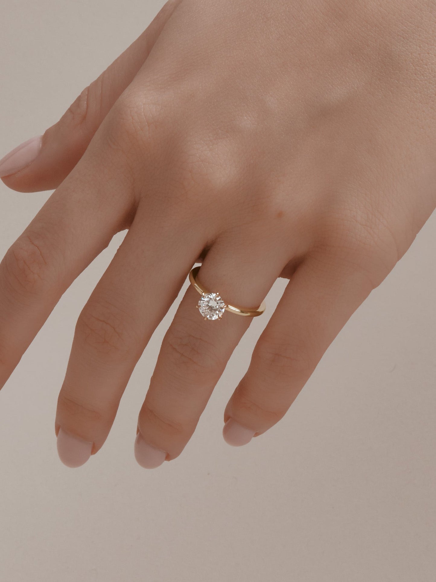 2 CT Round Three Stones Lab Grown Diamond Engagement Ring