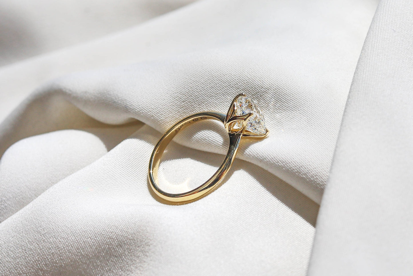 2 CT Round Three Stones Lab Grown Diamond Engagement Ring