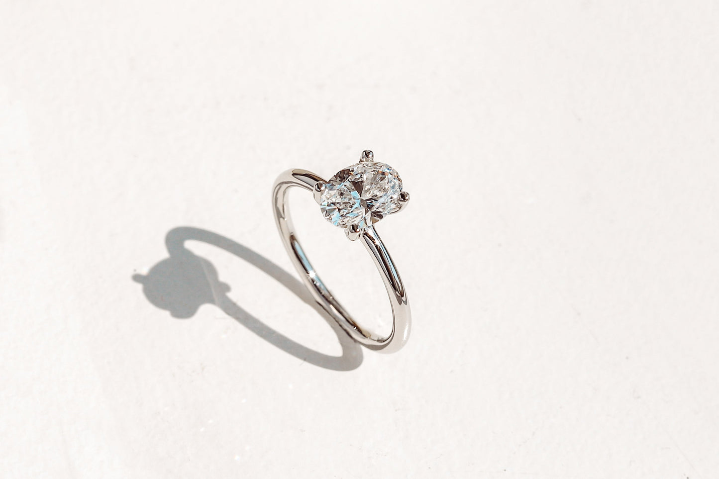 2 CT Round Three Stones Lab Grown Diamond Engagement Ring