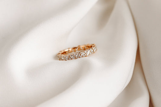 0.37 CT Round Full Eternity Lab Grown Diamond Wedding Band