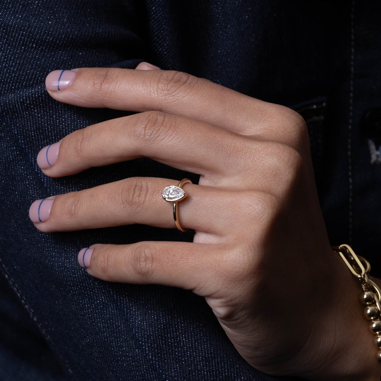 2 CT Round Three Stones Lab Grown Diamond Engagement Ring