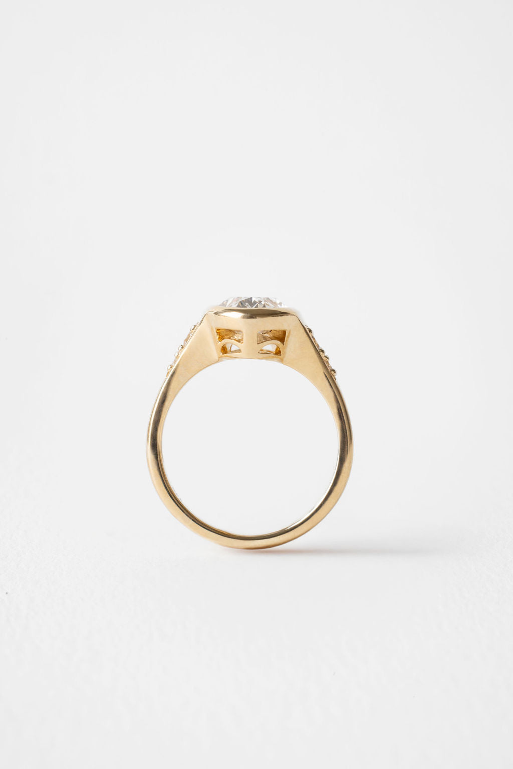 2 CT Round Three Stones Lab Grown Diamond Engagement Ring