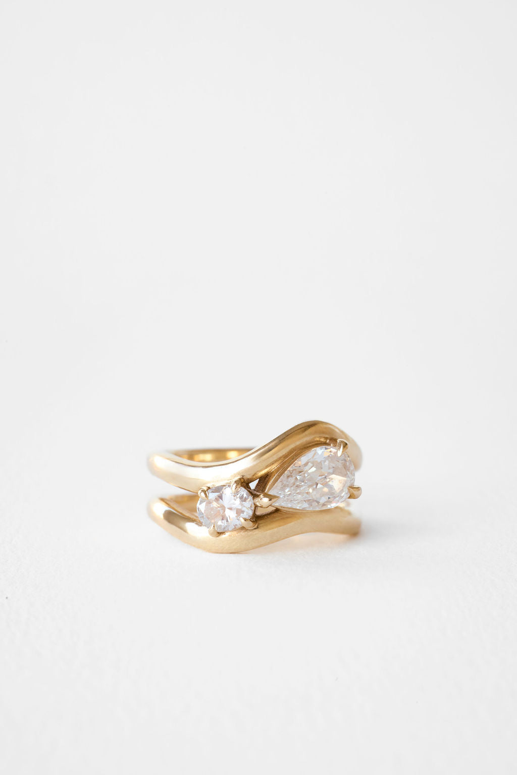 2 CT Round Three Stones Lab Grown Diamond Engagement Ring