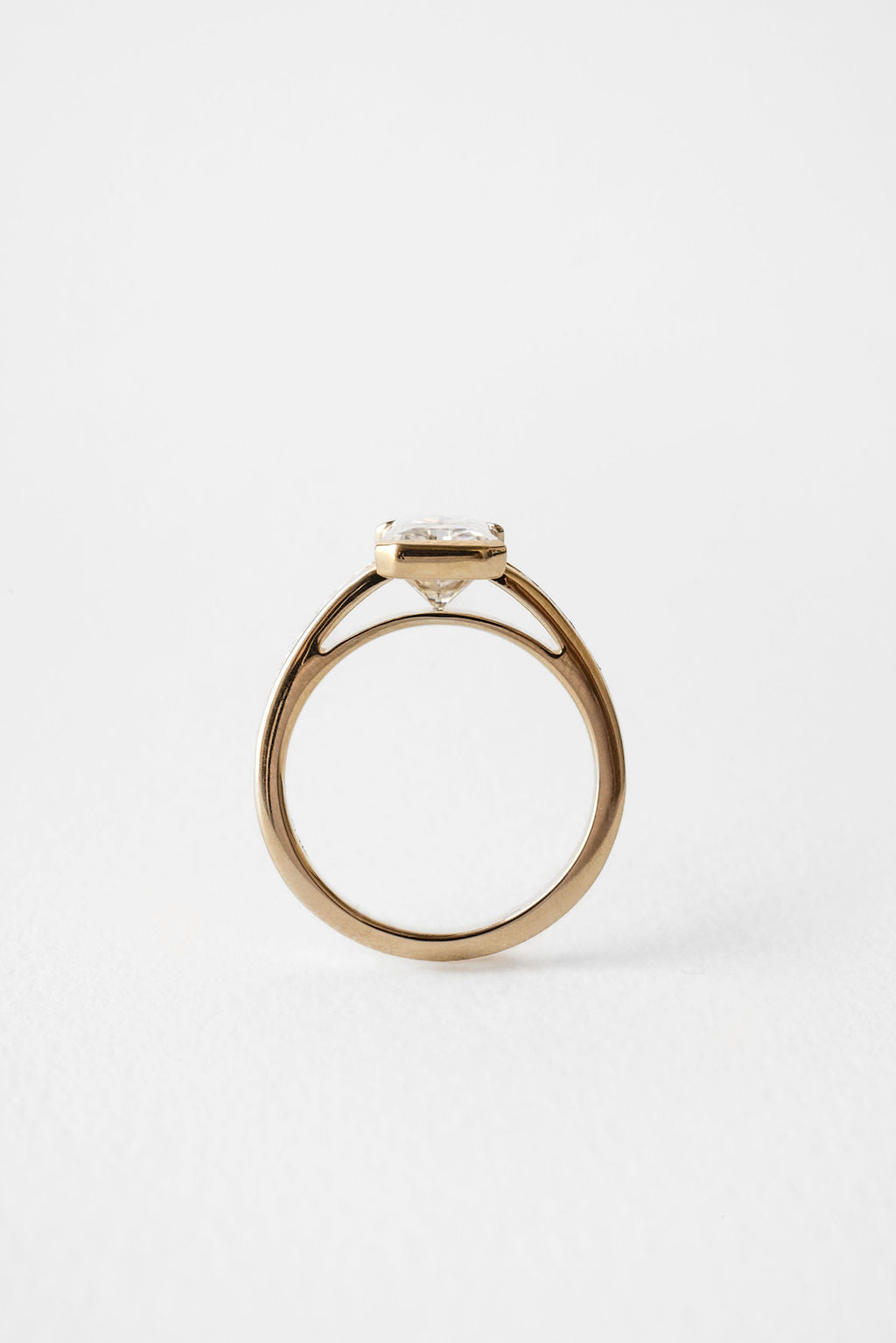 2 CT Round Three Stones Lab Grown Diamond Engagement Ring