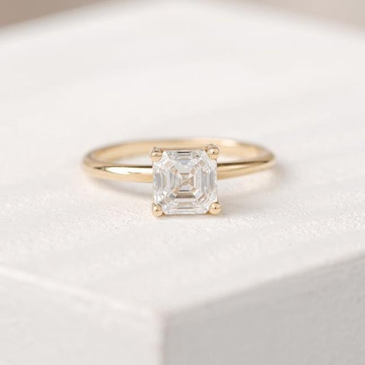 2 CT Round Three Stones Lab Grown Diamond Engagement Ring