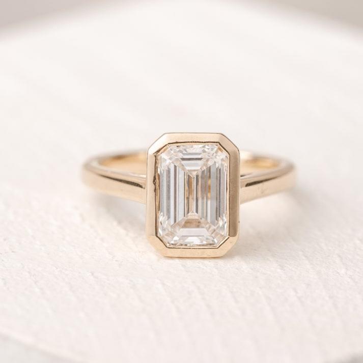 2 CT Round Three Stones Lab Grown Diamond Engagement Ring