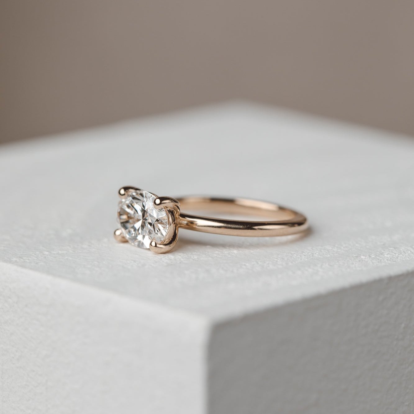 2 CT Round Three Stones Lab Grown Diamond Engagement Ring