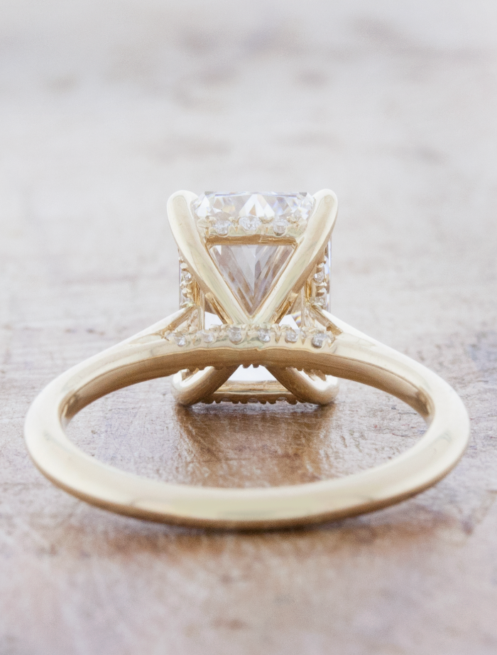 2 CT Round Three Stones Lab Grown Diamond Engagement Ring