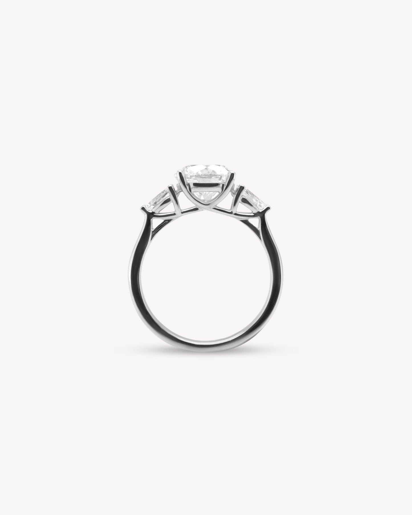 2 CT Round Three Stones Lab Grown Diamond Engagement Ring