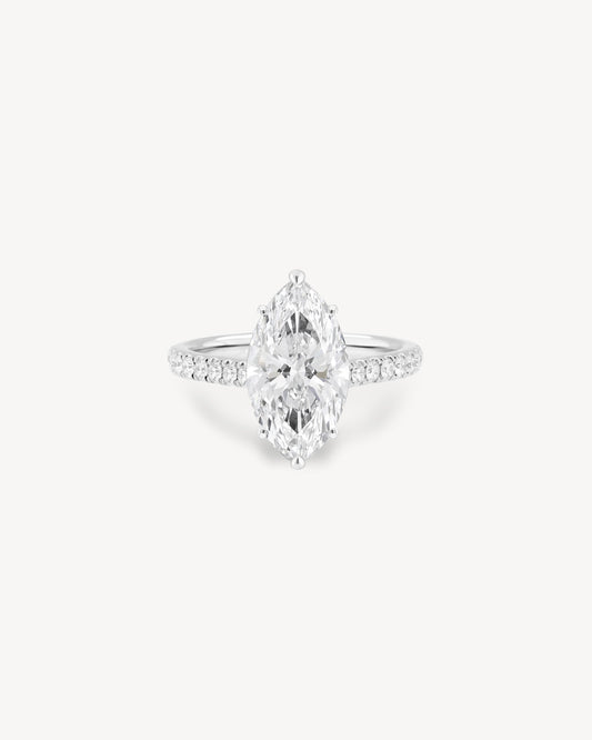 2 CT Round Three Stones Lab Grown Diamond Engagement Ring