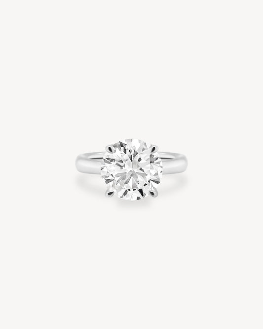 2 CT Round Three Stones Lab Grown Diamond Engagement Ring