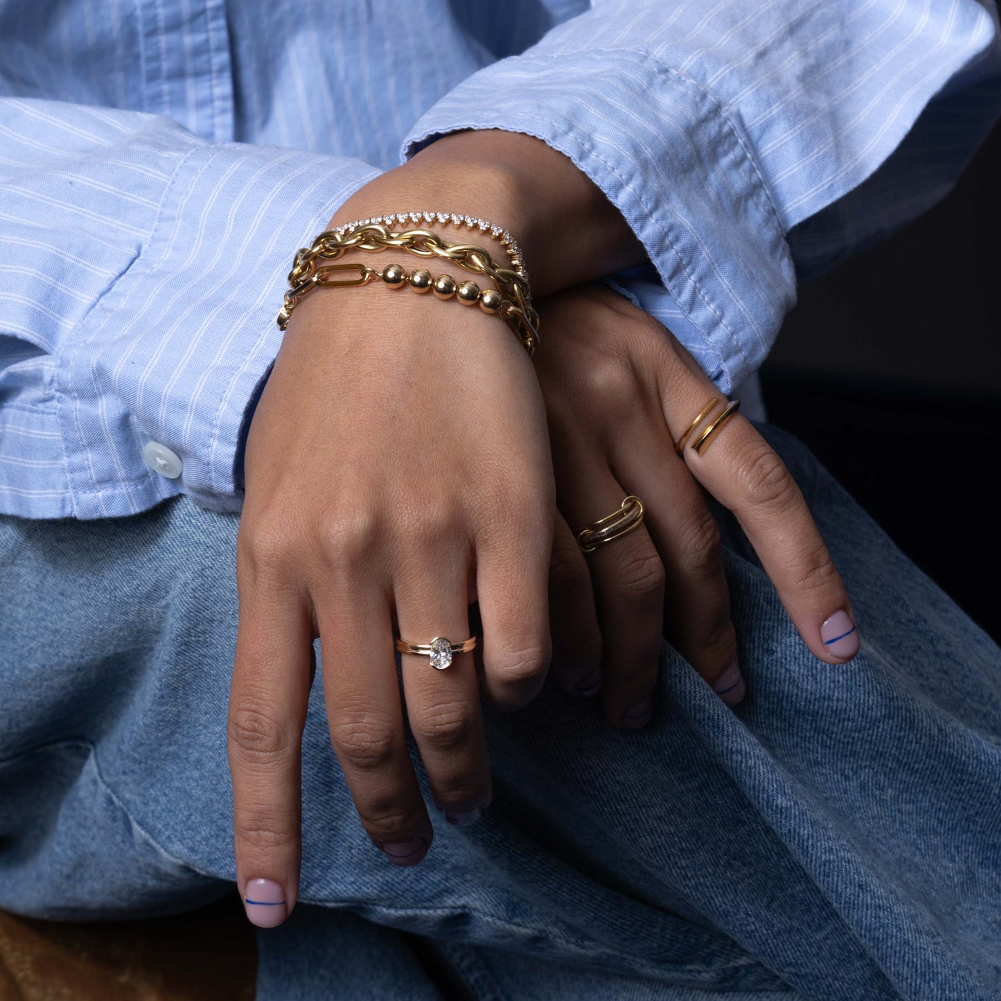 2 CT Round Three Stones Lab Grown Diamond Engagement Ring