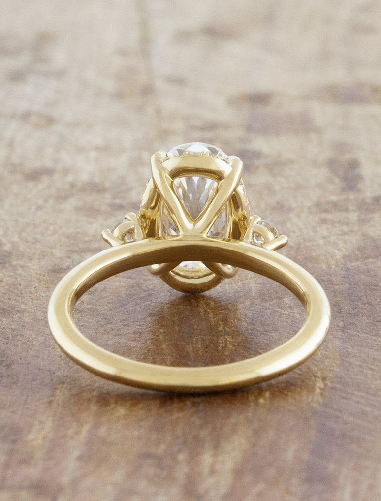 2 CT Round Three Stones Lab Grown Diamond Engagement Ring