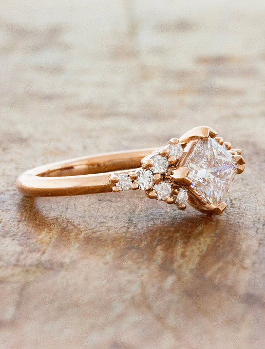 2 CT Round Three Stones Lab Grown Diamond Engagement Ring