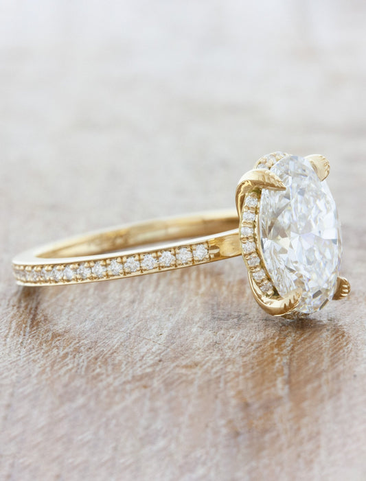2 CT Round Three Stones Lab Grown Diamond Engagement Ring