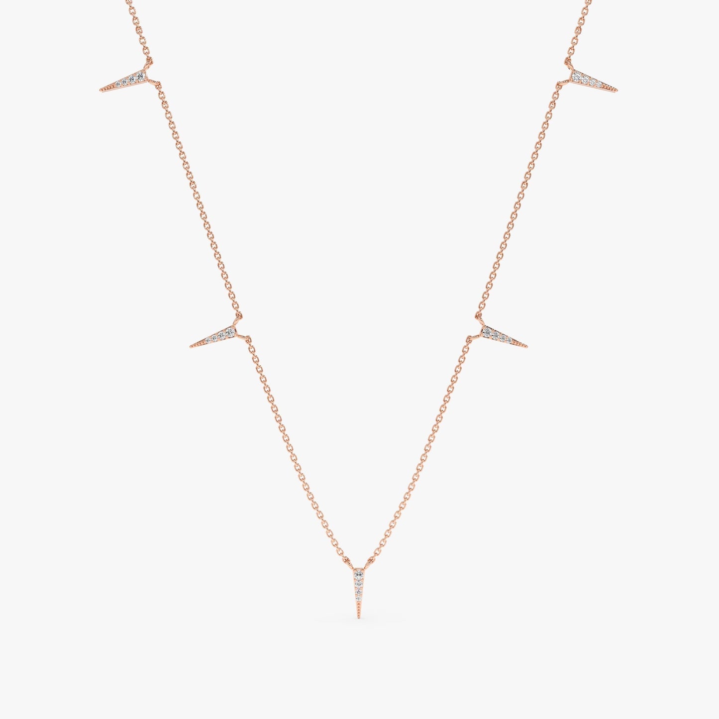 1.0 CT Round Bezel Solitaire Lab Grown Diamond Necklace