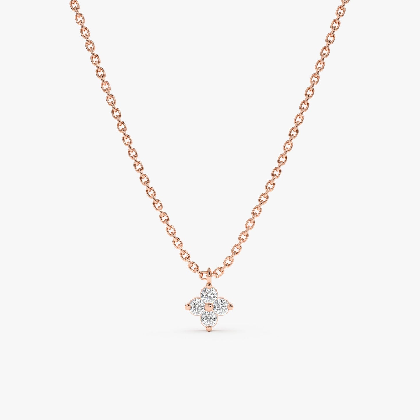 1.0 CT Round Bezel Solitaire Lab Grown Diamond Necklace