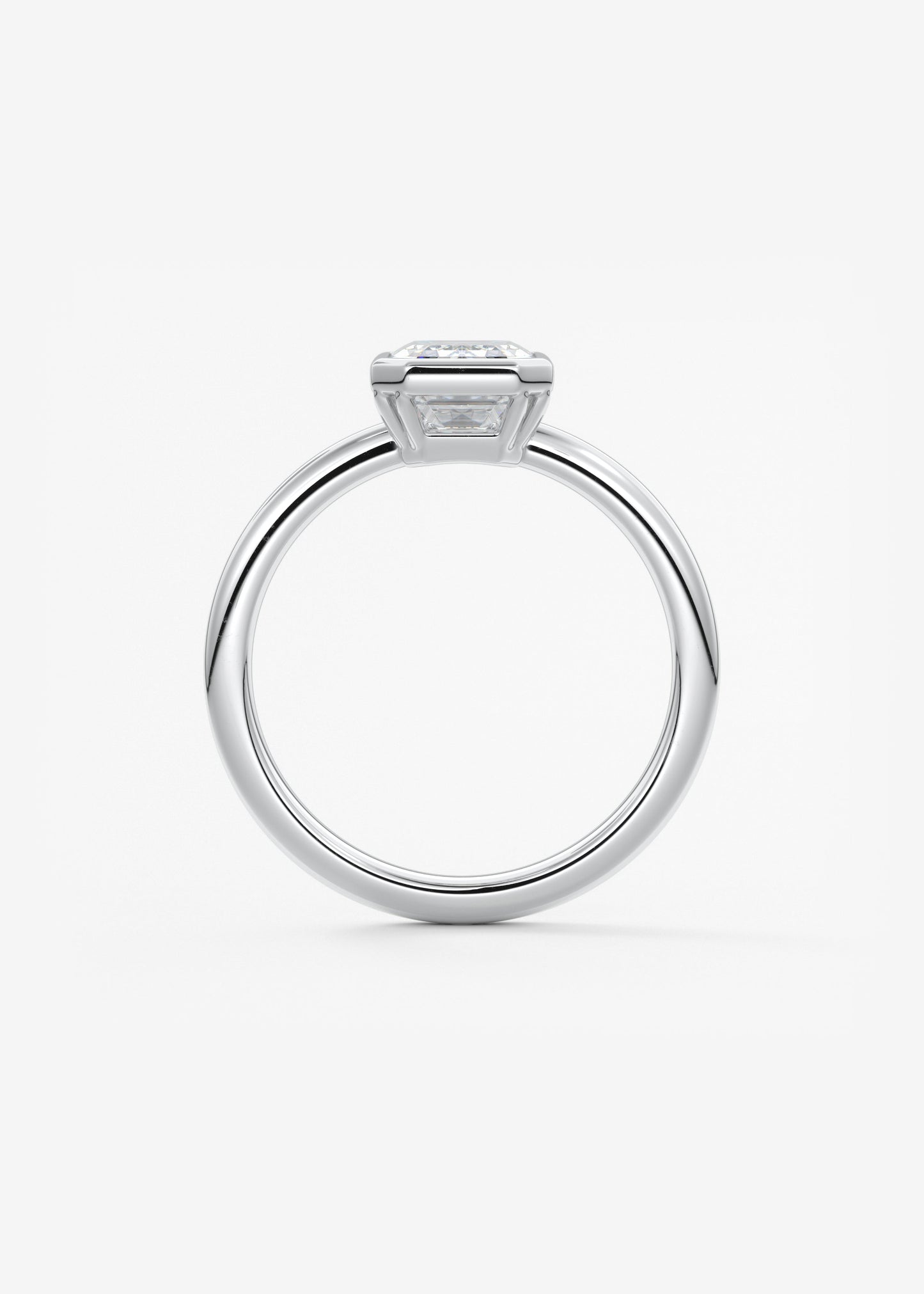 Oval Solitaire With Raised Basket Gallery Lab Grown Diamond Engagement Ring