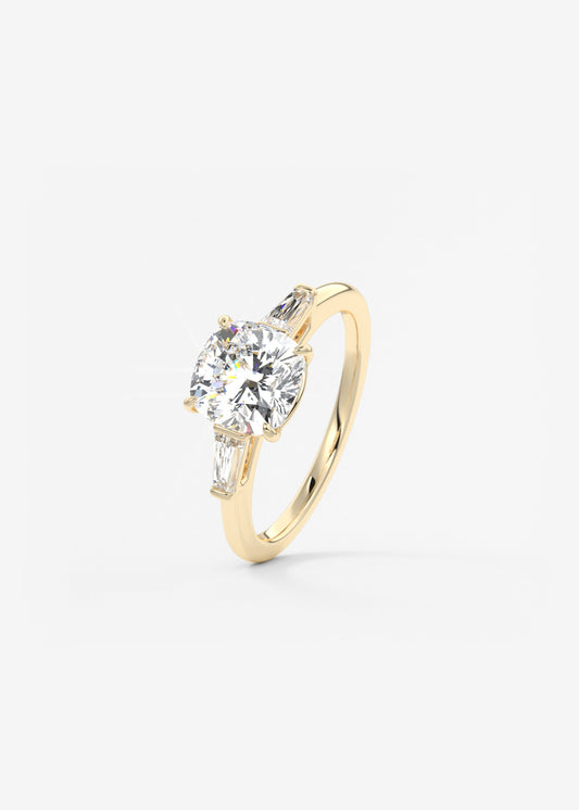 Oval Solitaire With Raised Basket Gallery Lab Grown Diamond Engagement Ring