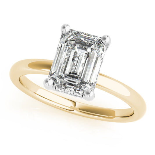 2 CT Round Three Stones Lab Grown Diamond Engagement Ring